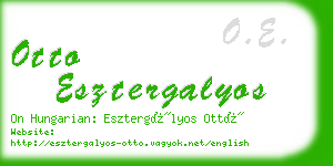 otto esztergalyos business card